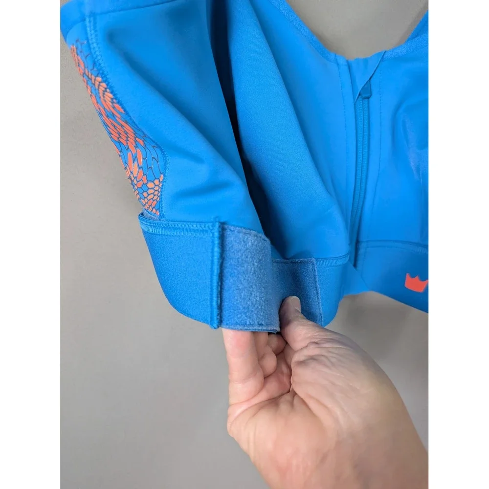 Shefit Flex Sports Bra Size 3Luxe Blue Kryptek Camo High Impact Front Zip